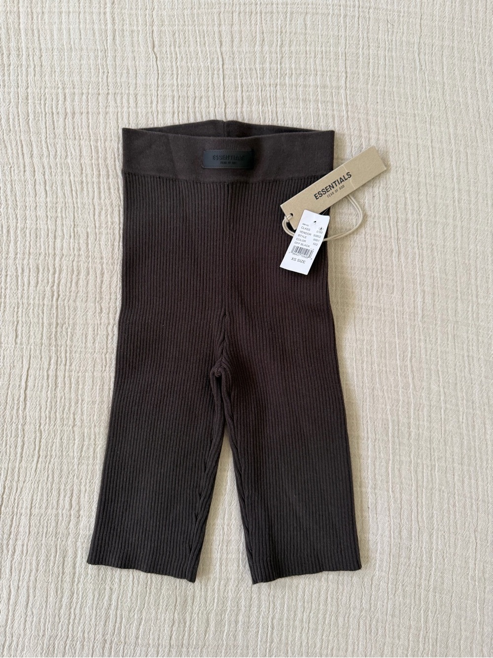 Fear of God Ribbed Dark Brown/Black Leggings